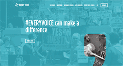 Desktop Screenshot of everyvoice.org