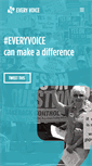 Mobile Screenshot of everyvoice.org